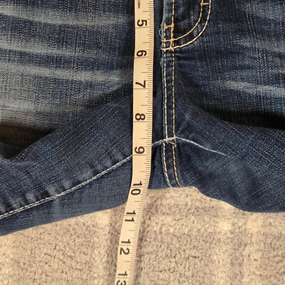 BKE Denim Stella Stretch Capri Dark Blue Cropped Women's Jeans W32 L21 - Picture 10 of 11